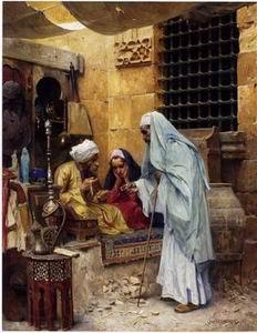 unknow artist Arab or Arabic people and life. Orientalism oil paintings 167 Germany oil painting art